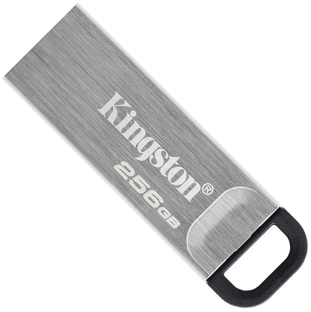 Флеш пам'ять USB Kingston DataTraveler Kyson 256GB USB 3.2 Gen1 Silver/Black (DTKN/256GB) - Фото 1 Флеш пам'ять USB Kingston DataTraveler Kyson 256GB USB 3.2 Gen1 Silver/Black (DTKN/256GB) - зображення 1