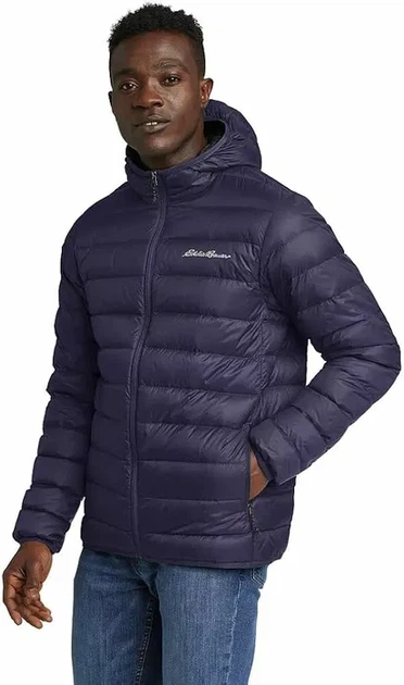 Мужская пуховая куртка Eddie Bauer CirrusLite Down Jacket XXLр, синяя - Фото 2 Мужская пуховая куртка Eddie Bauer CirrusLite Down Jacket XXLр, синяя - изображение 2