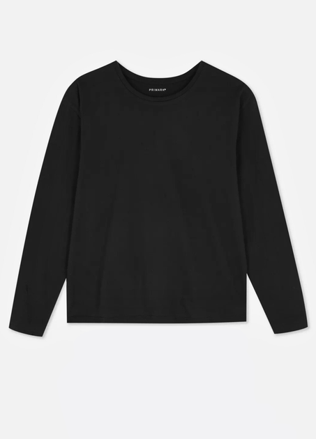 Домашний пижамный Лонгслив Primark Long sleeve Pyjama M Для дома и сна Черный (8955) - изображение 4