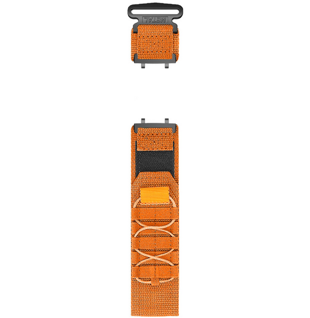 Тактичний нейлоновий ремінець для Amazfit T-Rex 3 (22 мм) з липучкою MOLLE, Помаранчевий - зображення 8