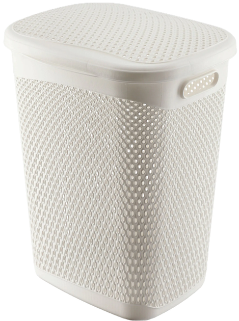 Kosz na pranie Kadax K9626 Briec 55 l Biały (5903699491942) - obraz 1