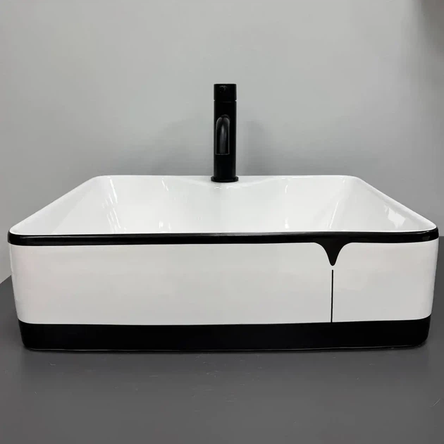 Умывальник накладной VBI Forli 480x370 прямоугольный, белый (VBI-011108) - изображение 5