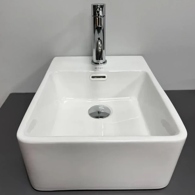 Умывальник накладной VBI Gela 400x310 прямоугольный, белый (VBI-015624) - изображение 4