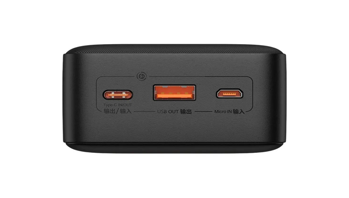 Портативний Акумулятор Power Bank Baseus Airpow Fast Charge Black 30000 mAh - зображення 4