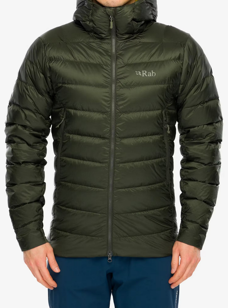 Куртка чоловіча зимова Rab Electron Pro Hoody, Army, M (RB QDB-81-ARM-MED) - Фото 16 Куртка чоловіча зимова Rab Electron Pro Hoody, Army, M (RB QDB-81-ARM-MED) - зображення 16