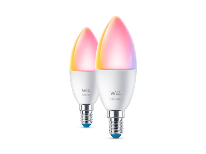 WiZ Розумні LED-Лампи C37 E14 40W RGB+White Wi-Fi Matter 2 шт - зображення 2