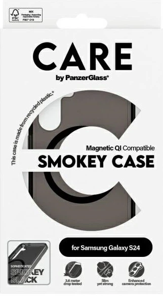 Панель PanzerGlass CARE Flagship QI Case для Samsung Galaxy S24 Smokey (5715685012297) - зображення 4