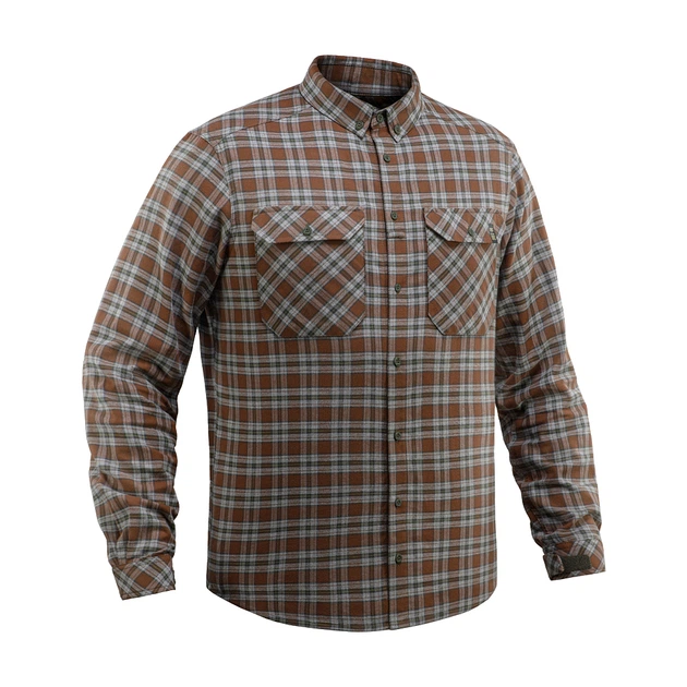 Рубашка в клетку M-Tac Lumberjack Cotton Shirt Brown/Grey XL/L - изображение 3