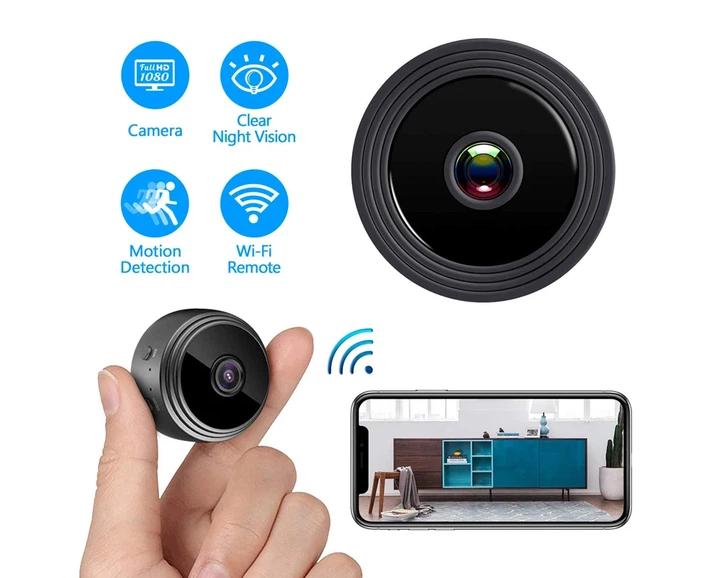 Камера видеонаблюдения беспроводная PIX-LINK A9 720P/1MP шпионская IP мини Wi-Fi камера Black (18655) - изображение 8