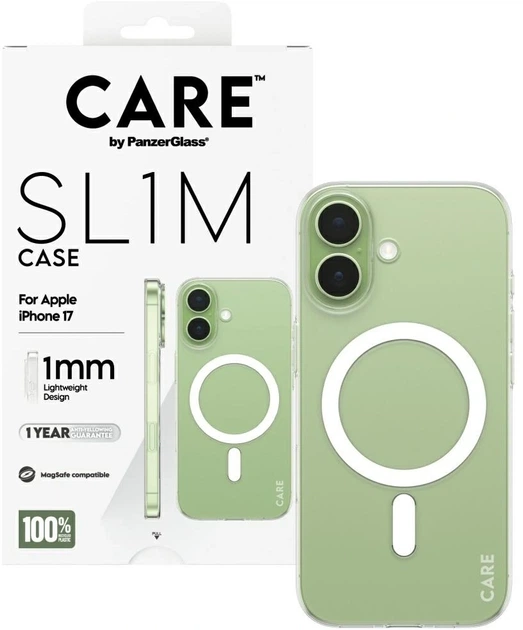 Панель CARE by PanzerGlass SL1M MagSafe для Apple iPhone 17 Transparent (5715685035319) - зображення 4