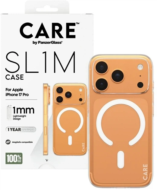 Панель CARE by PanzerGlass SL1M MagSafe для Apple iPhone 17 Pro Transparent (5715685035364) - зображення 3