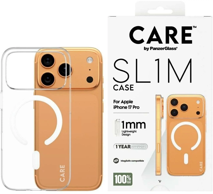 Панель CARE by PanzerGlass SL1M MagSafe для Apple iPhone 17 Pro Max Transparent (5715685035371) - зображення 3