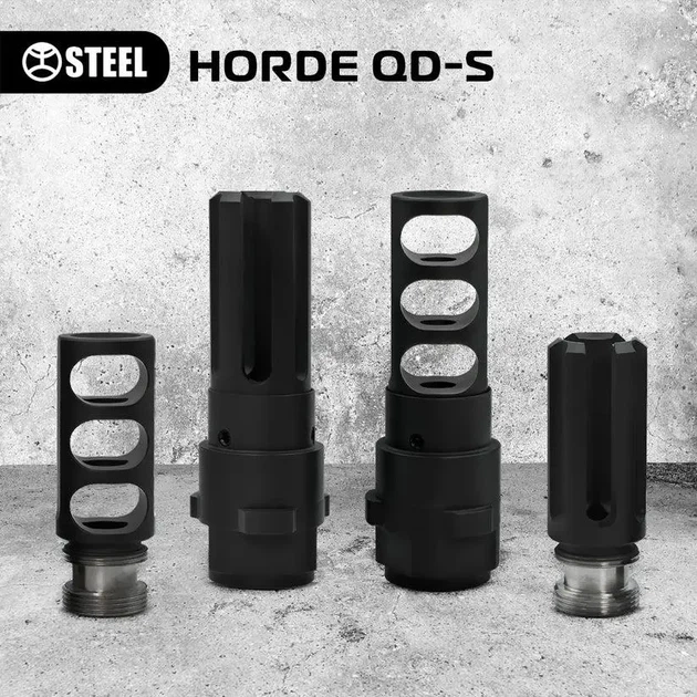 Глушник STEEL HORDE QD-S 7.62, різьба – 14×1L, швидкознімний саундмодератор, ПБС - зображення 6