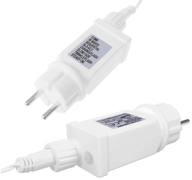 Зовнішні гірлянди Springos Штора Бурульки Flash 300 LED 12 м (5907719464374) - зображення 5