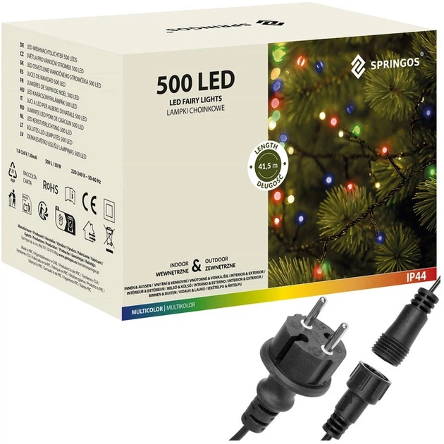 Lampki choinkowe Springos 500 LED 40 m (5907719422022) - obraz 2