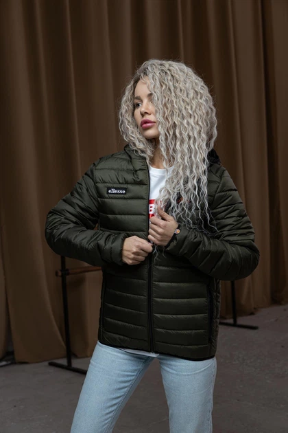 Куртка жіноча демісезонна Ellesse пуховик хакі, розмір M - Фото 12 Куртка жіноча демісезонна Ellesse пуховик хакі, розмір M - изображение 12