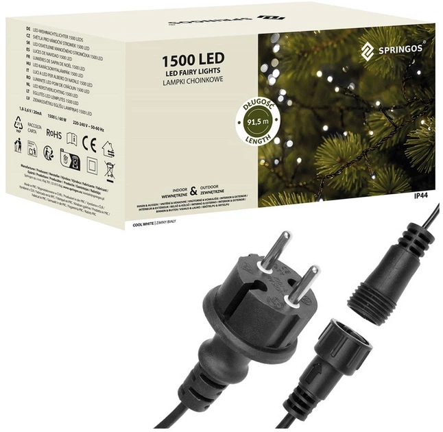 Lampki choinkowe Springos 1500 LED 120 m (5907719422084) - obraz 2