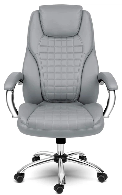 Fotel biurowy Sofotel Batory Jasno szary (5903890614447) - obraz 2