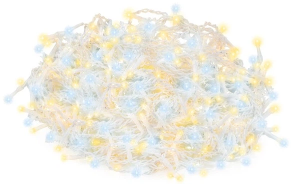 Lampki Springos Kurtyna Sople 500 LED 20 m (5907719464381) - obraz 3