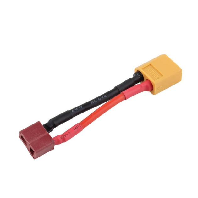 Кабель перехідник 2-в-1 для заряджання XT60–T-Plug (Deans) + Banana Plug 4.0 мм–T-Plug (Deans) для акумуляторів - зображення 6