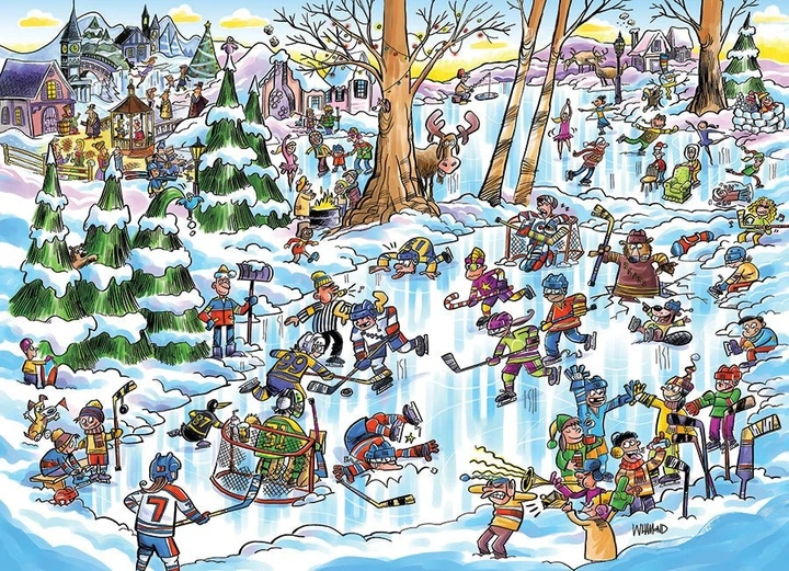 Puzzle Cobble Hill Hokejowe miasteczko 350 elementów 112687 (625012470322) - obraz 2