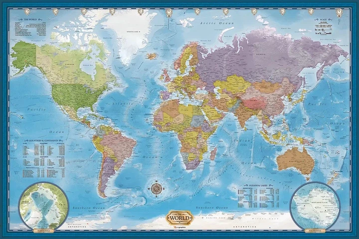 Puzzle Eurographics Mapa Świata 5000 elementów 8520-5890 (628136658904) - obraz 2
