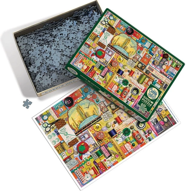 Puzzle Cobble Hill Akcesoria do szycia 1000 elementów 113117 (625012400428) - obraz 3