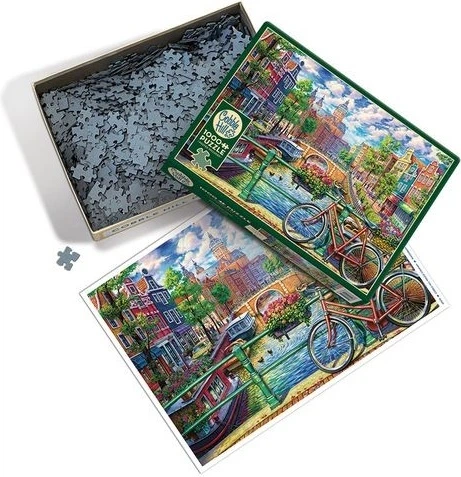 Puzzle Cobble Hill Amsterdam Niderlandy 1000 elementów 112629 (625012400763) - obraz 3