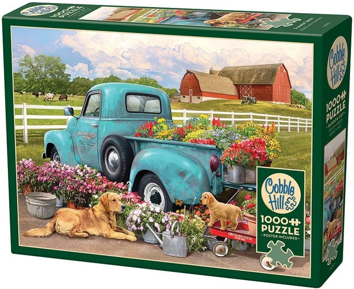 Puzzle Cobble Hill Gospodarstwie orchard view 1000 elementów 113607 (625012401579) - Zdjęcie 1 Puzzle Cobble Hill Gospodarstwie orchard view 1000 elementów 113607 (625012401579) - obraz 1