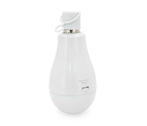 Лампочка з акумуляторами YT39393 Emergency Energy+ гачок, акумулятори 2*18650, 20W, E27, 1000K - зображення 2
