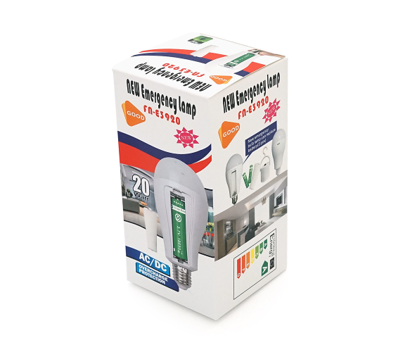 Лампочка з акумуляторами YT39393 Emergency Energy+ гачок, акумулятори 2*18650, 20W, E27, 1000K - зображення 3