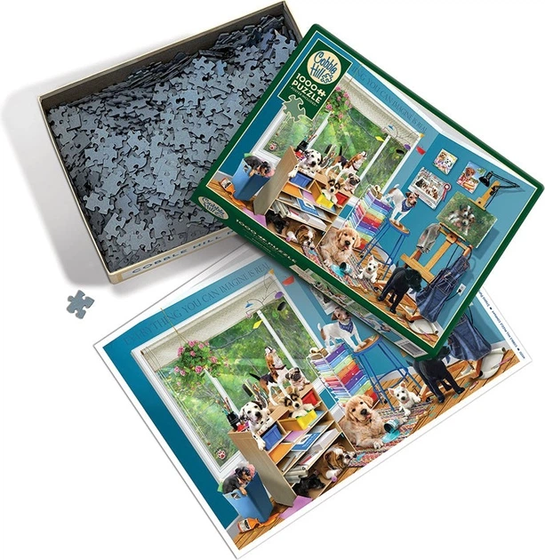 Puzzle Cobble Hill Studio Pups 1000 elementów 113064 (625012402514) - obraz 3