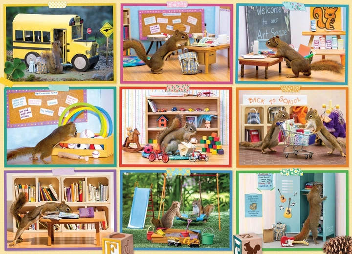 Пазл Cobble Hill Білки в школі 1000 елементів 113575 (625012403269) - зображення 2