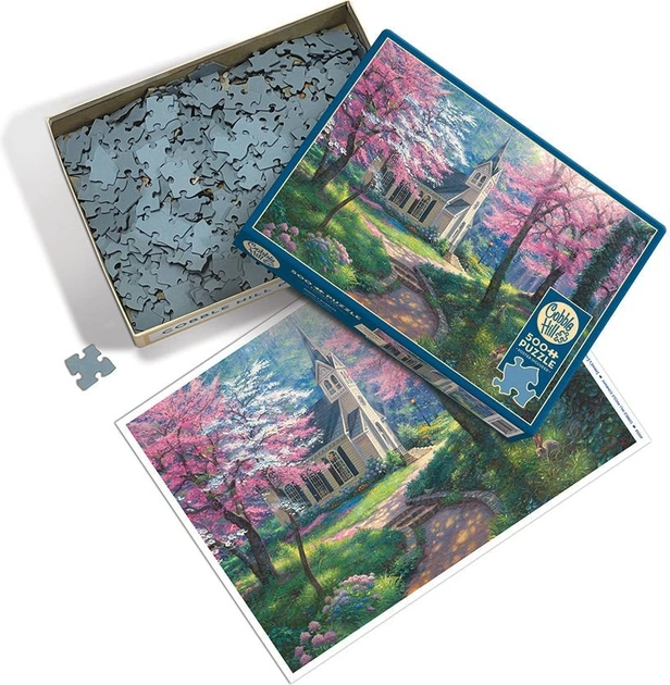 Пазл Cobble Hill Церква в лісі 500 елементів 113142 (625012450584) - зображення 3