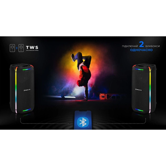 Акустическая система REAL-EL X-775 Black (EL121600032) - изображение 2