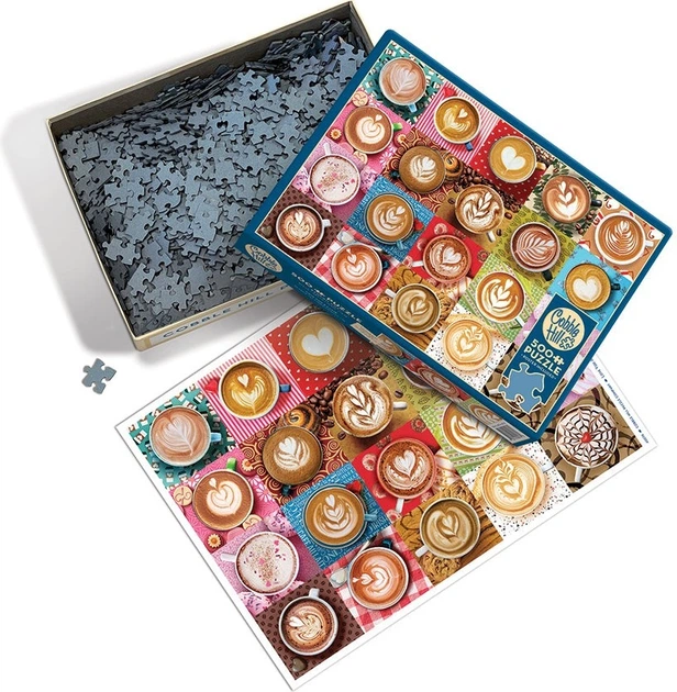 Пазл Cobble Hill Я люблю тебе, лате 500 елементів 112692 (625012450782) - зображення 3