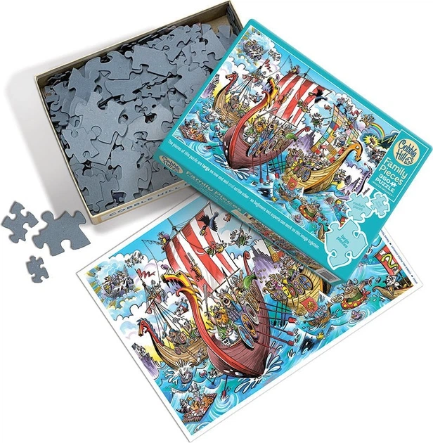 Пазл Cobble Hill Похід вікінгів 350 елементів 112682 (625012470339) - зображення 3