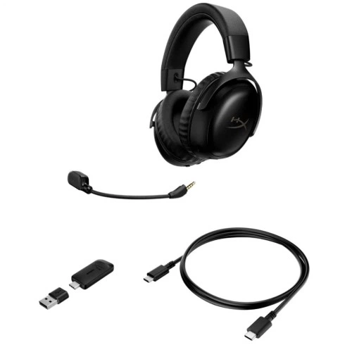 Навушники HyperX Cloud III S Wireless/USB-A/USB-C Black (A59YZAA) HyperX A59YZAA 926344 - зображення 7