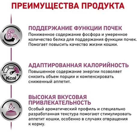 Сухой корм для взрослых кошек Royal Canin Renal Feline 2 кг - изображение 6