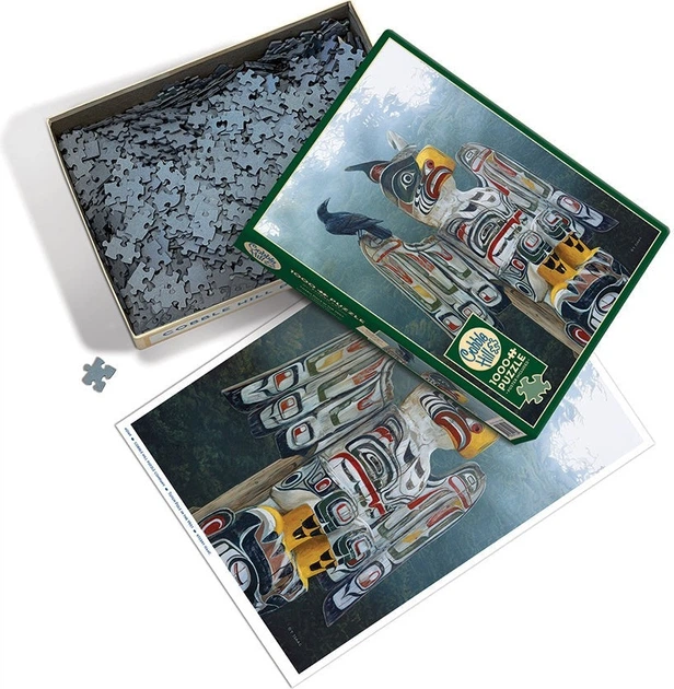 Пазл Cobble Hill Тотем корінних американців 1000 елементів 113138 (625012401692) - зображення 3