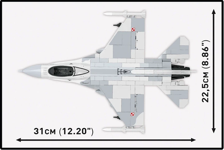 Zestaw klocków Cobi Armed Forces F-16C Fighting Falcon 463 elementy (5902251059101) - obraz 5