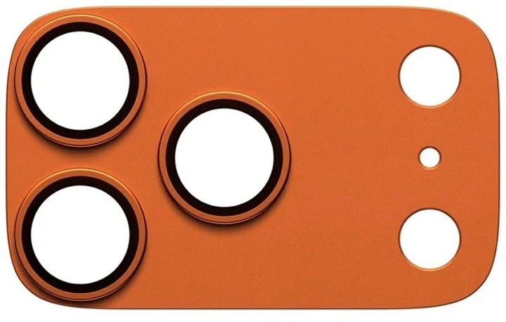 Szkło hartowane Panzer Glass Fender Camera Protector Tempered Glass Lens do Apple iPhone 17 Pro Orange (5715685036729) - obraz 3