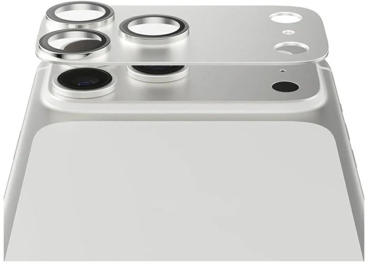 Szkło hartowane Panzer Glass Fender Camera Protector Tempered Glass Lens do Apple iPhone 17 Pro Silver (5715685036743) - obraz 3