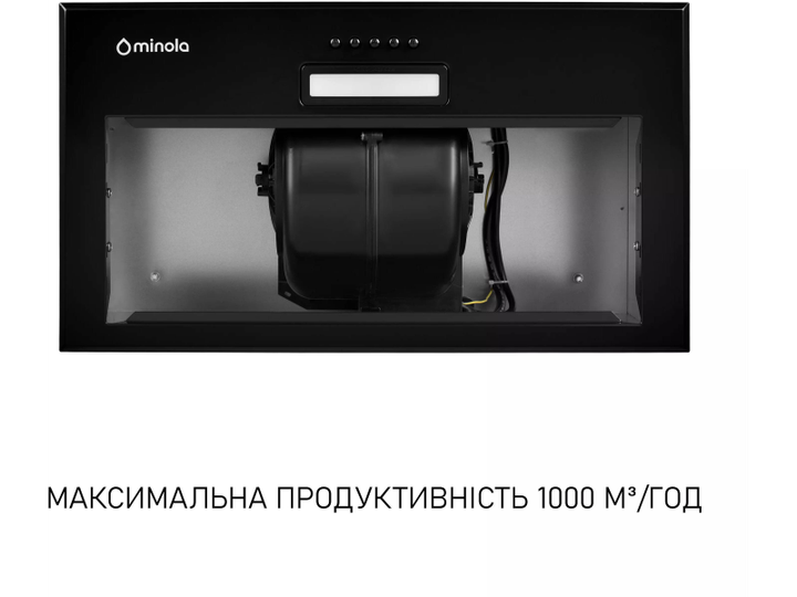 Витяжка вбудована Minola HBI 5614 BLF 1000 LED - изображение 3