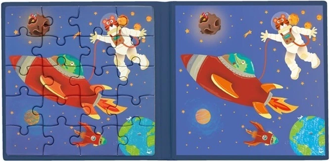 Магнітний пазл Scratch Games Ракета і космос 40 елементів (5414561811541) - зображення 3