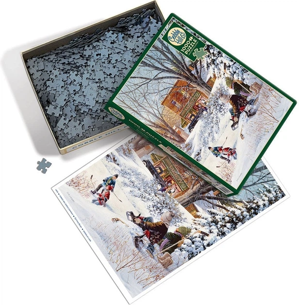 Puzzle Cobble Hill Czas na hokej 1000 elementów 113010 (625012401319) - obraz 3