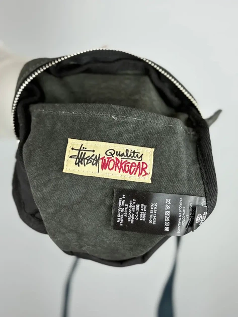 Сумка через плече Stussy Washed у чорному кольорі. - Фото 6 Сумка через плече Stussy Washed у чорному кольорі. - зображення 6