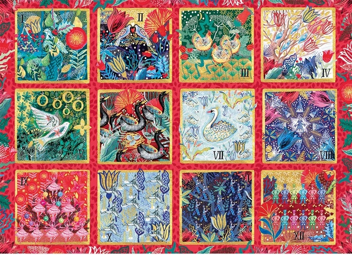 Puzzle Gibsons Games Dwanaście dni Bożego Narodzenia 1000 elementów 113740 (5012269076011) - obraz 3