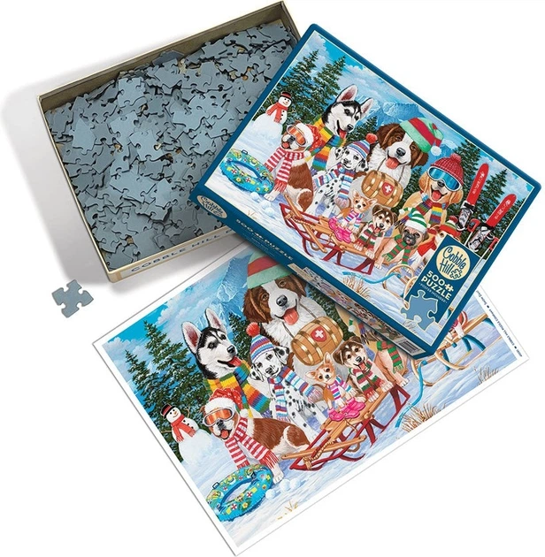 Puzzle Cobble Hill Z górki na pazurki 500 elementów 113091 (625012450812) - obraz 3