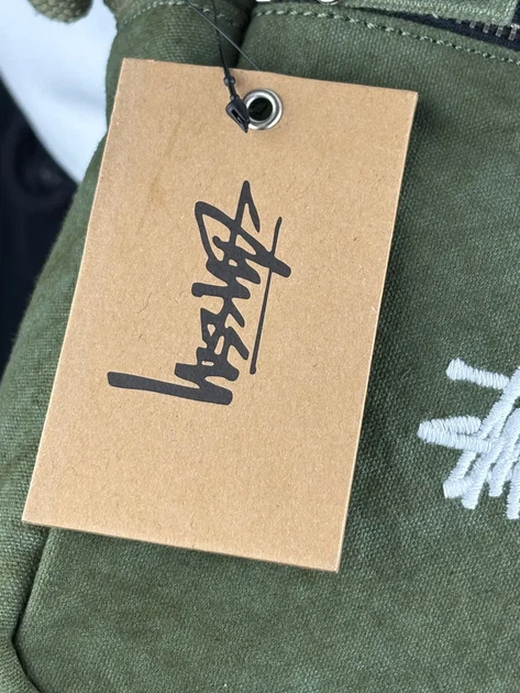 Сумка через плече Stussy Washed у кольорі хакі. - зображення 5